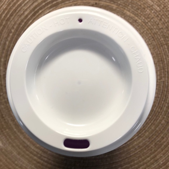 Starbucks Reusable Cup Purple with Red Lips - Picture 3 of 4